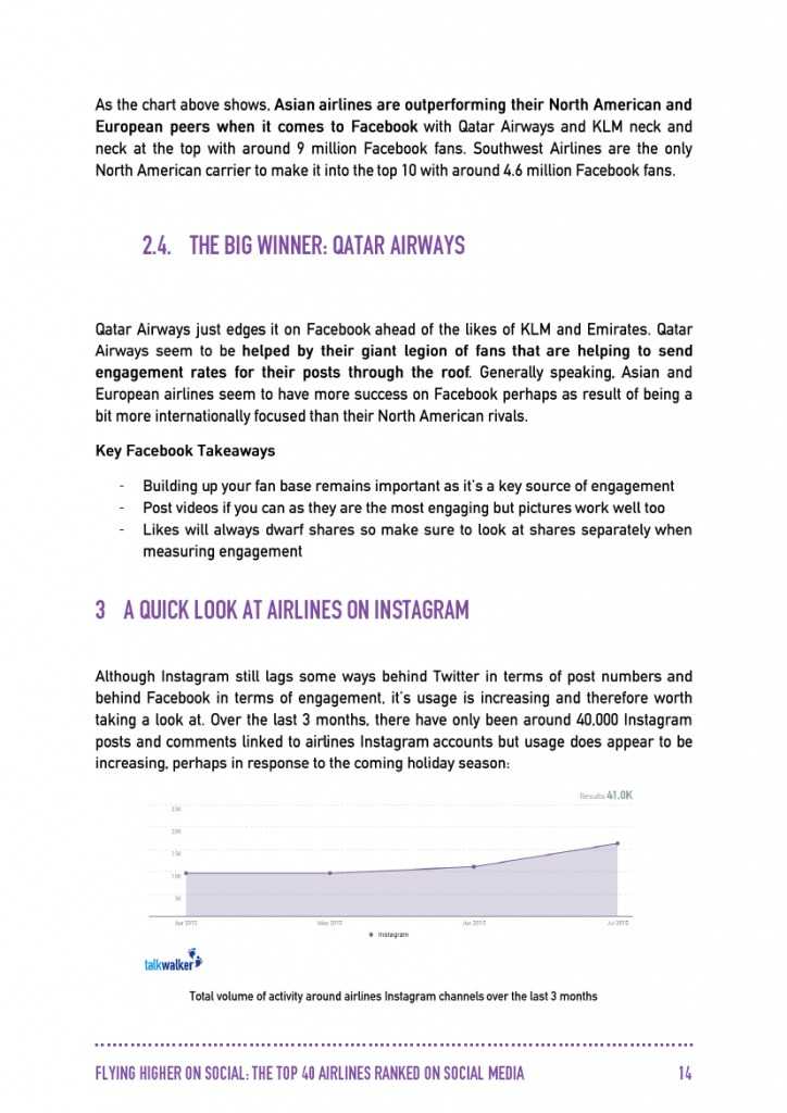 Talkwalker：2015年全球40大航空公司社交媒體分析_000015