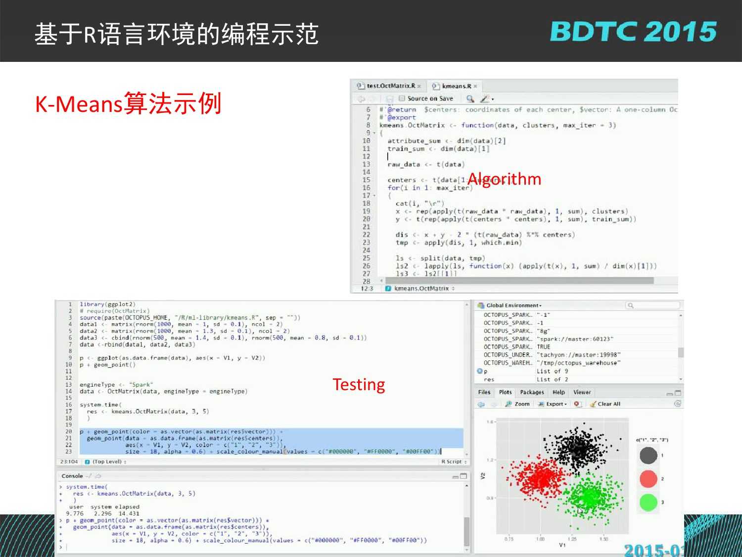 07 BDTC2015-南京大學-黃宜華-Octopus（大章魚）：基於R語言的跨平臺大資料機器學習與資料分析系統_000127