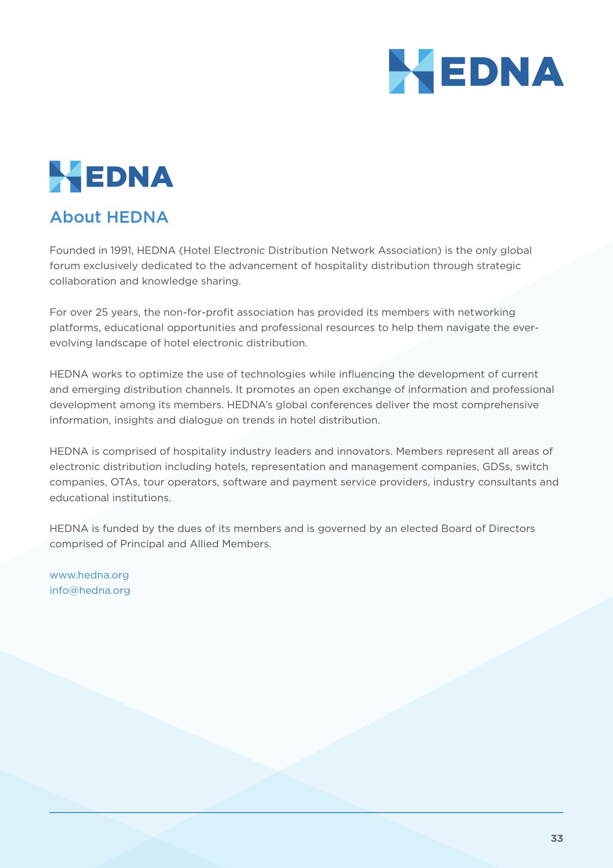 HEDNA：2018年酒店分销数据管理与分析