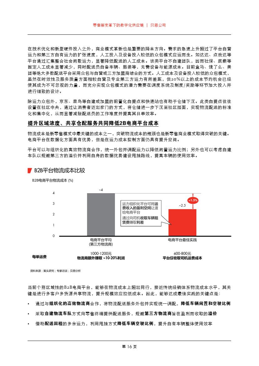 贝恩咨询：零售新变革下的数字化供应链