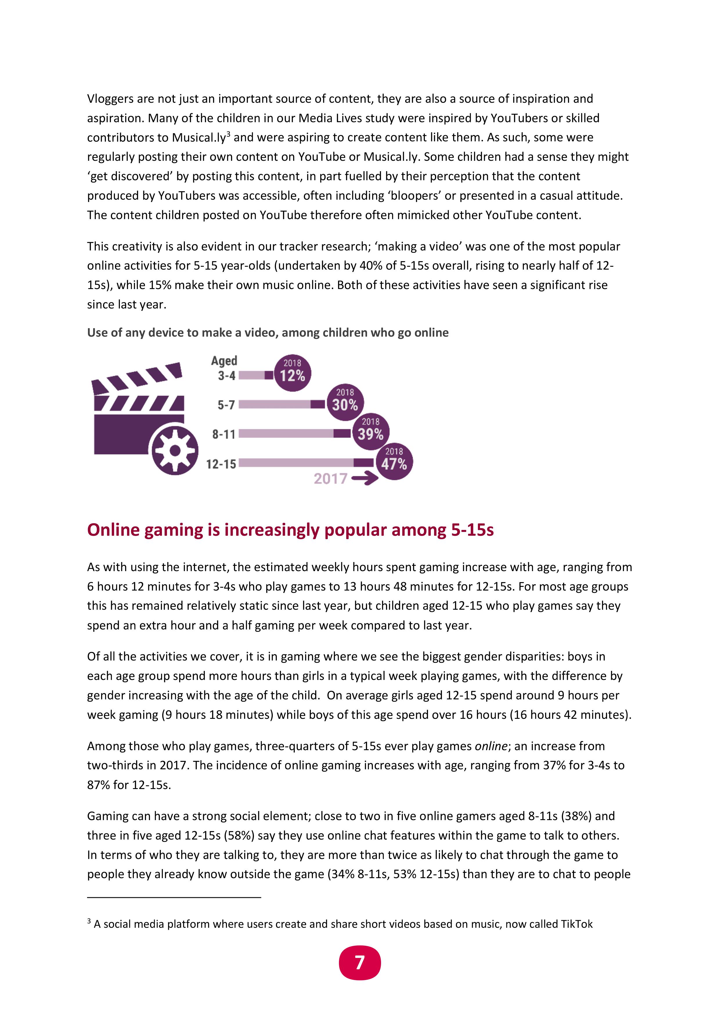 Ofcom：2018年儿童和父母媒体使用情况和态度调查报告