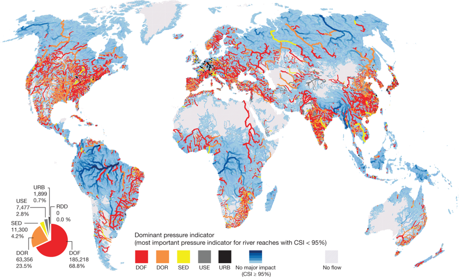 WWF：地球上较长的246条河流中 仅1/3还能自由流动