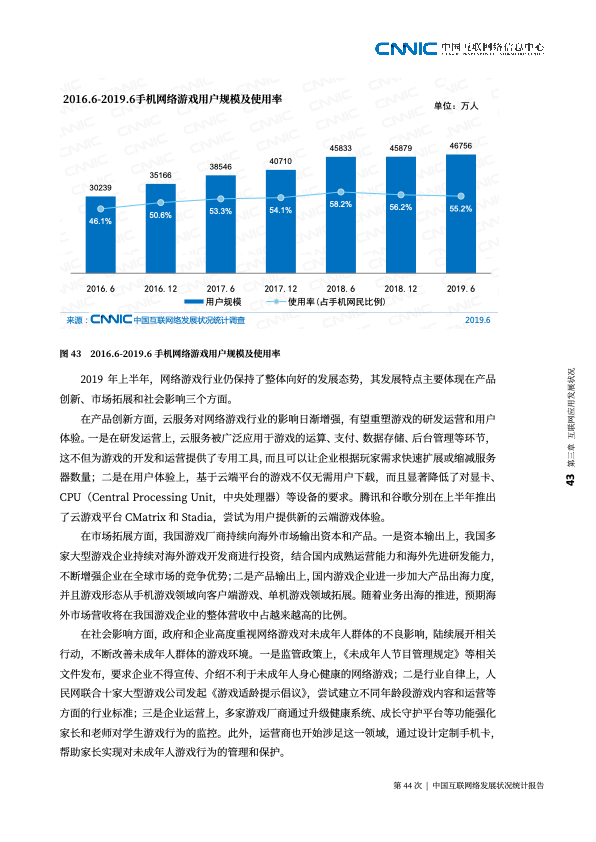 CNNIC：2019第44次中国互联网络发展状况统计报告