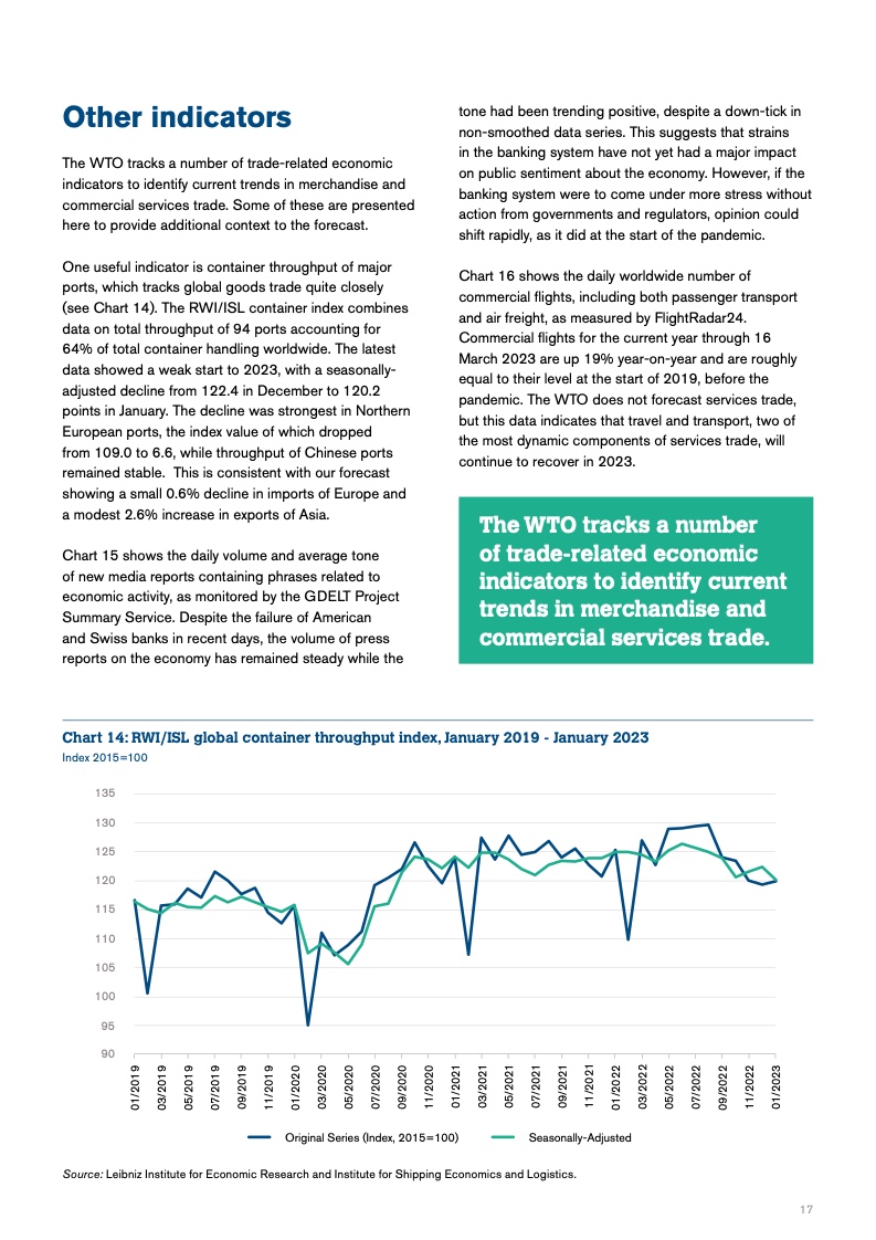 WTO：全球贸易展望和统计报告（2023年4月） | 互联网数据资讯网-199IT | 中文互联网数据研究资讯中心-199IT